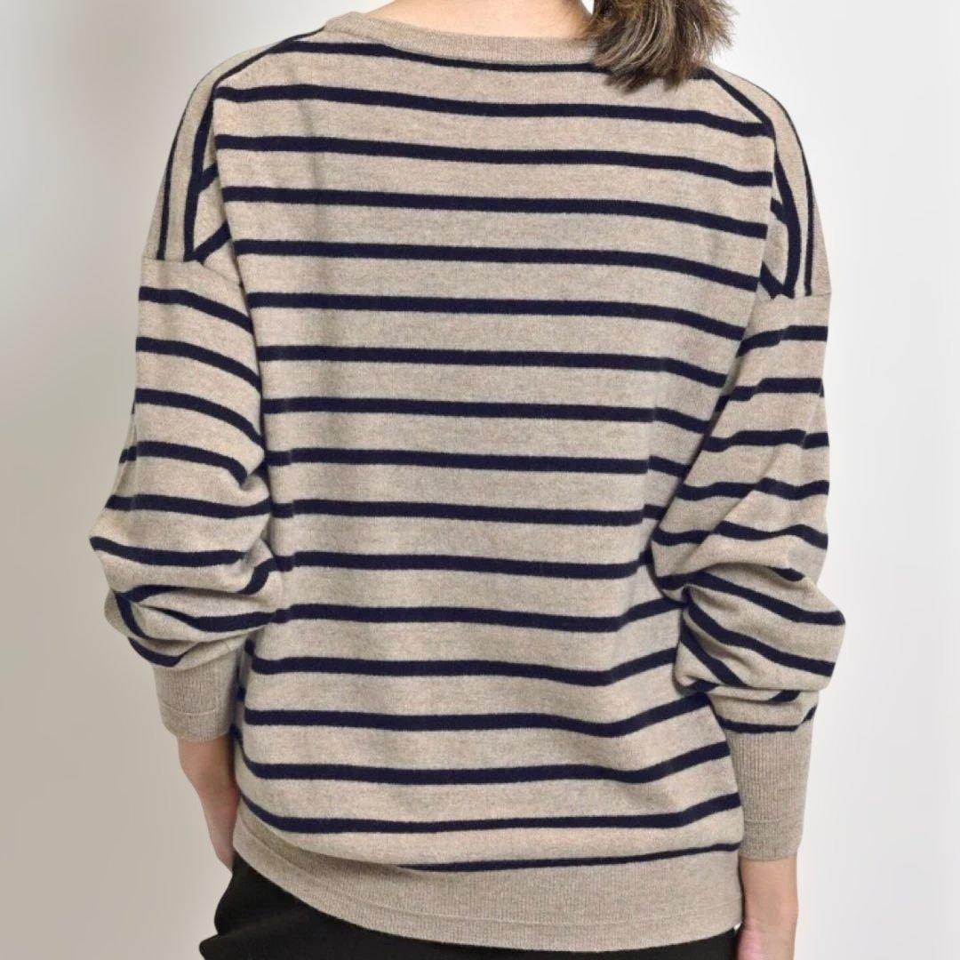 【アパルトモン】BORDER BF KNIT PULLOVER