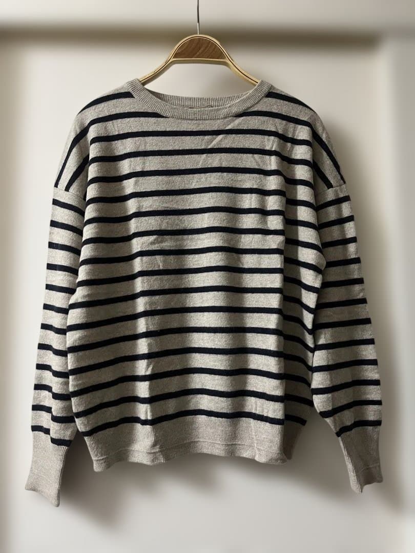 【アパルトモン】BORDER BF KNIT PULLOVER