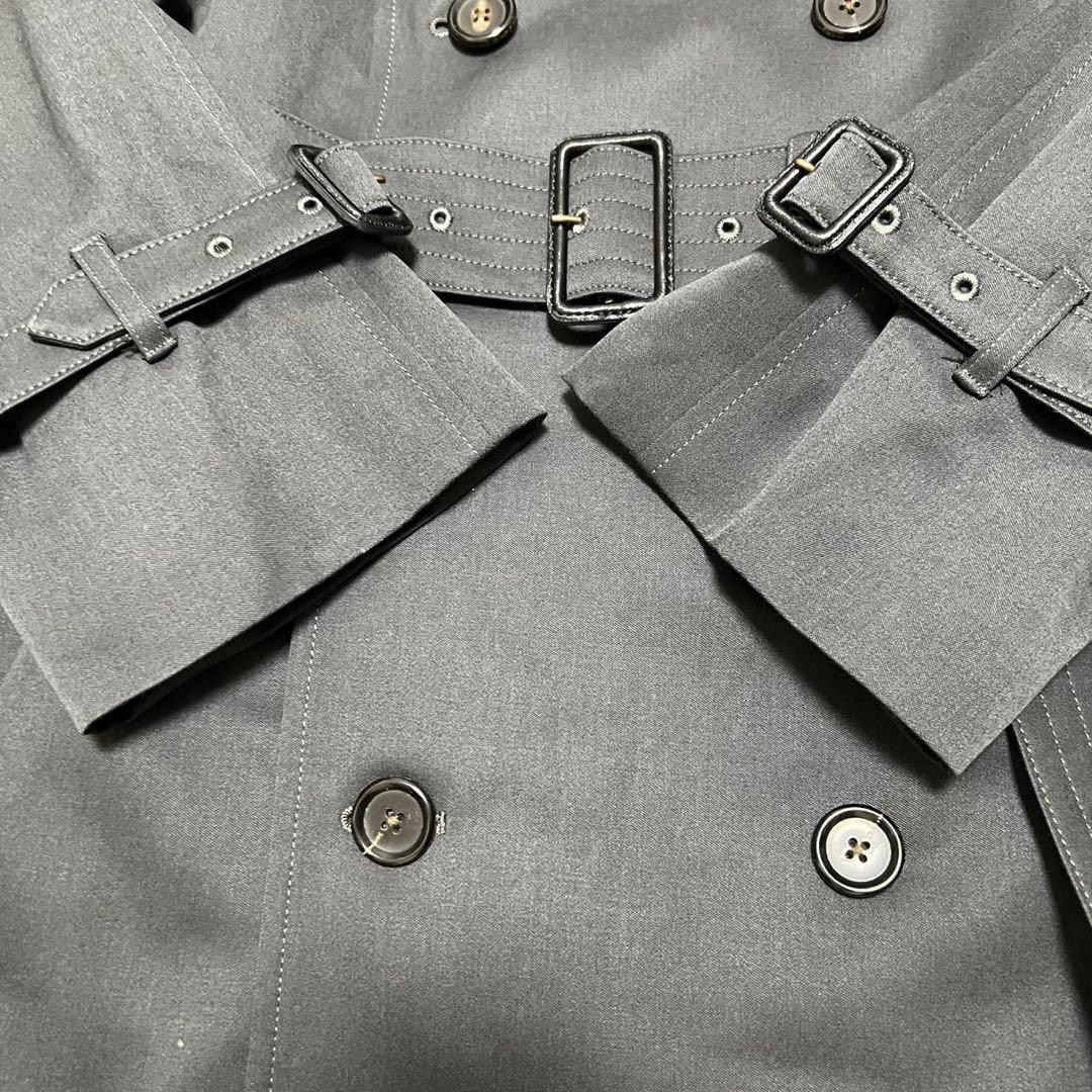 専用【未使用級】アクアスキュータム　ダーバン　トレンチコート　グレー　L相当