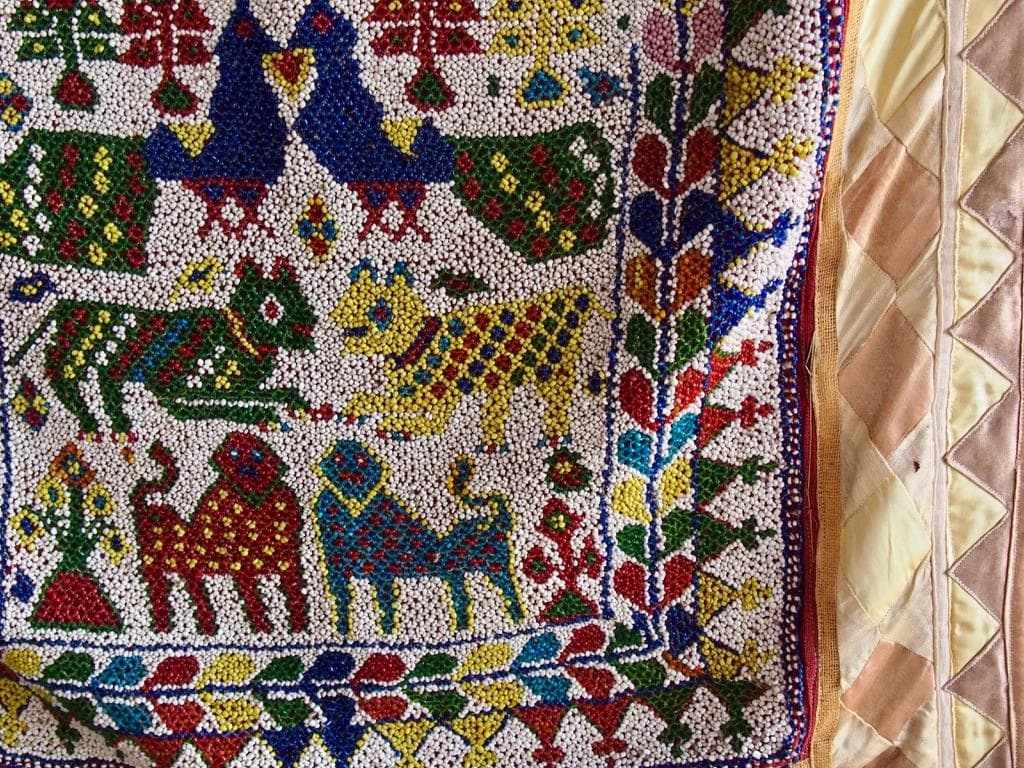 【値下げ】サウラーシュトラ ビーズ細工タペストリー2