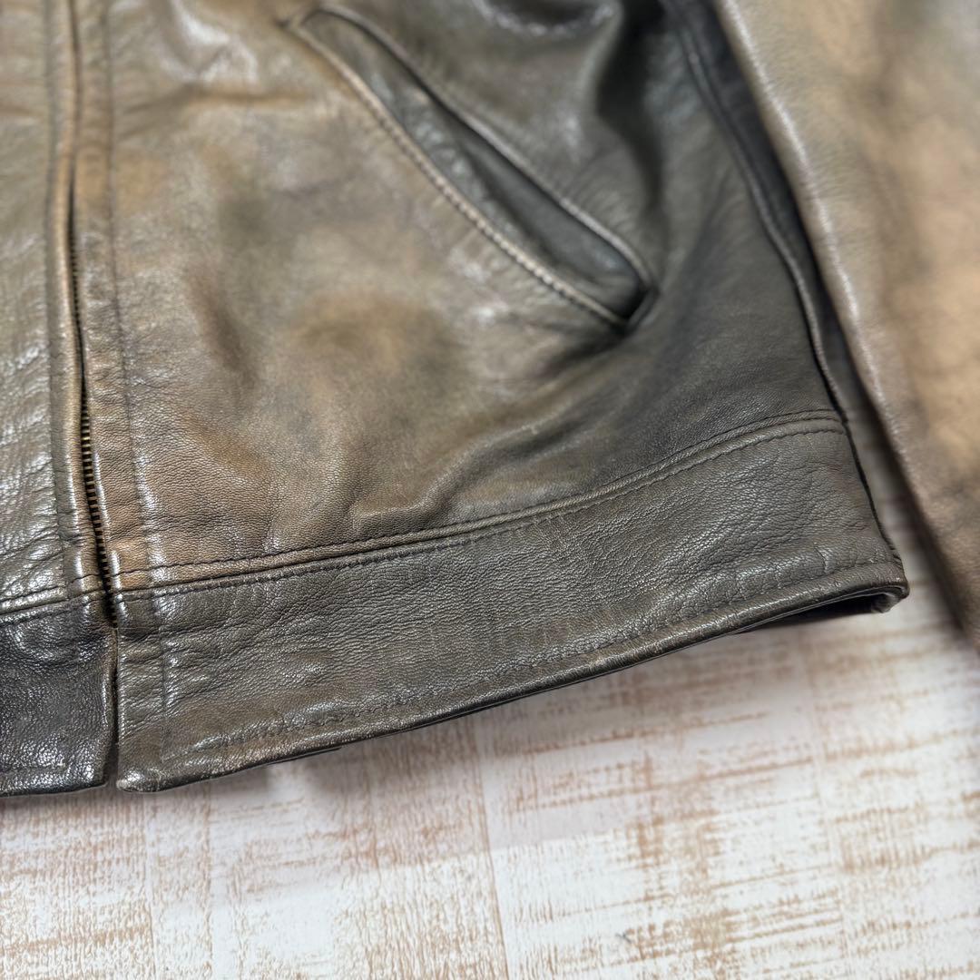 Schott ショットジャケット レザー ジップアップ Mサイズ