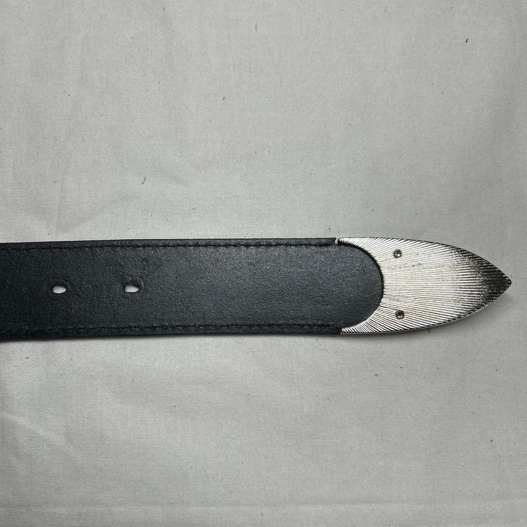 TORNADOMART 本革　コンチョ　スタッズ　ウエスタン　ベルト　レザー　黒