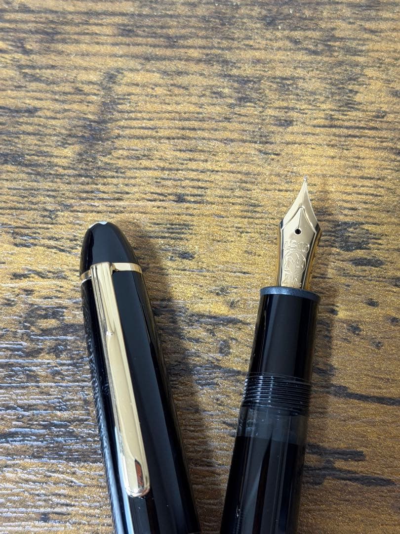 新品未使用　146 ル グラン　14K 全金　2段エボナイトペン芯　万年筆　F