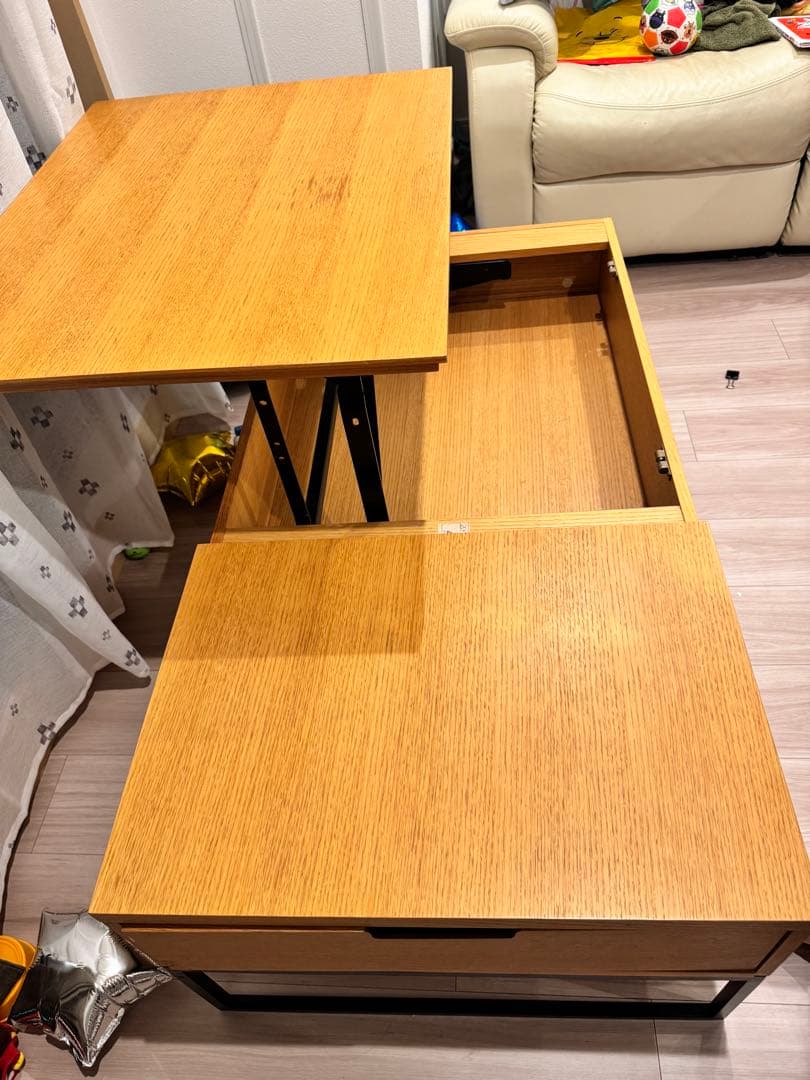 【なむん】ニトリ センターテーブルNヒバリ120 LBR