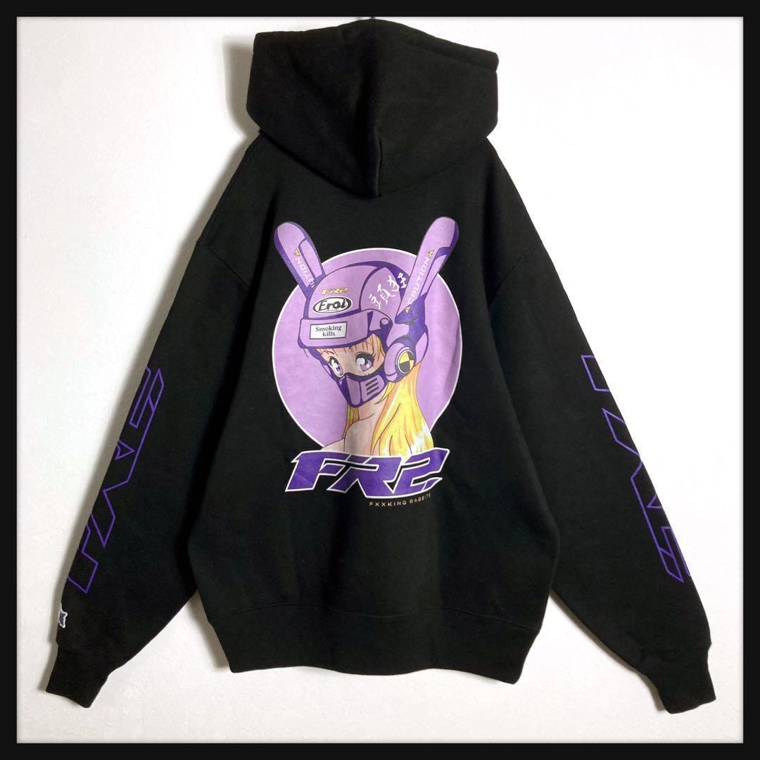 【激レア★美品】FR2 撫子 金髪 バイカーガール パーカー ブラック 即完売品
