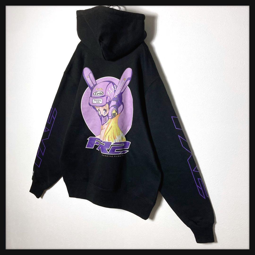 【激レア★美品】FR2 撫子 金髪 バイカーガール パーカー ブラック 即完売品
