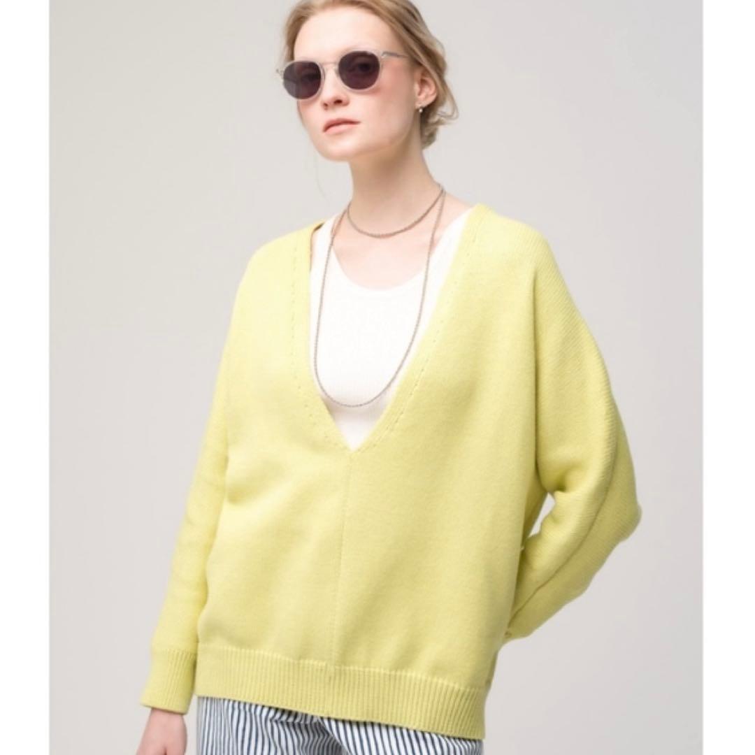 エブール ロンハーマン コットン カシミヤ ローゲージ ニット プルオーバー