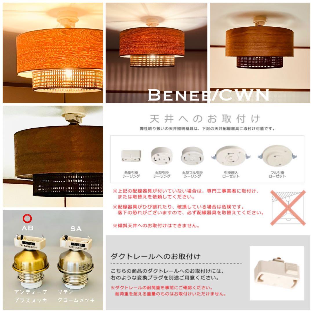天井照明 シーリングライト Benee/CWN E26 LED レトロ 北欧