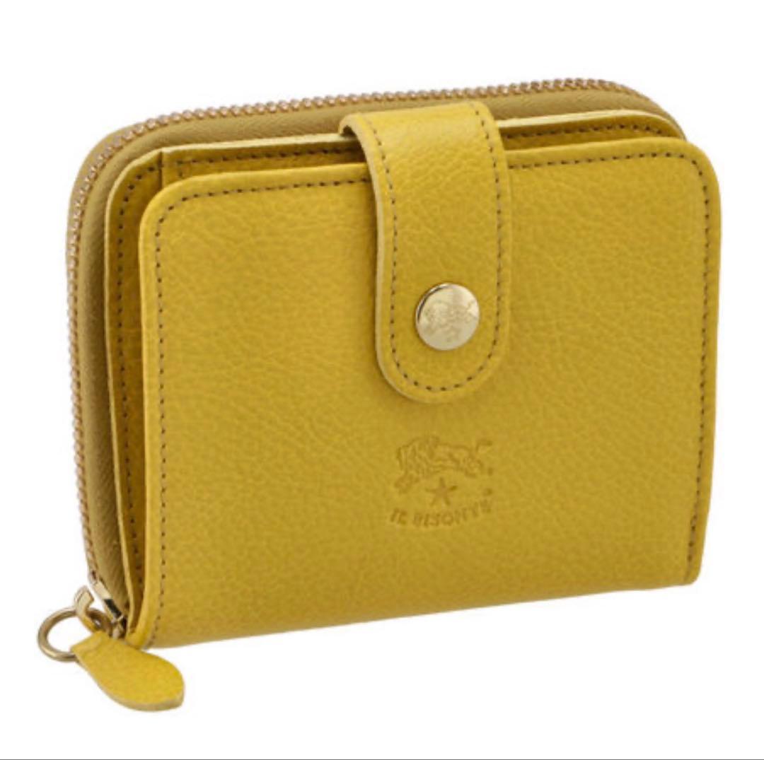 IL BISONTE 財布 コンパクト二つ折り 小銭入れ付き ミニ財布