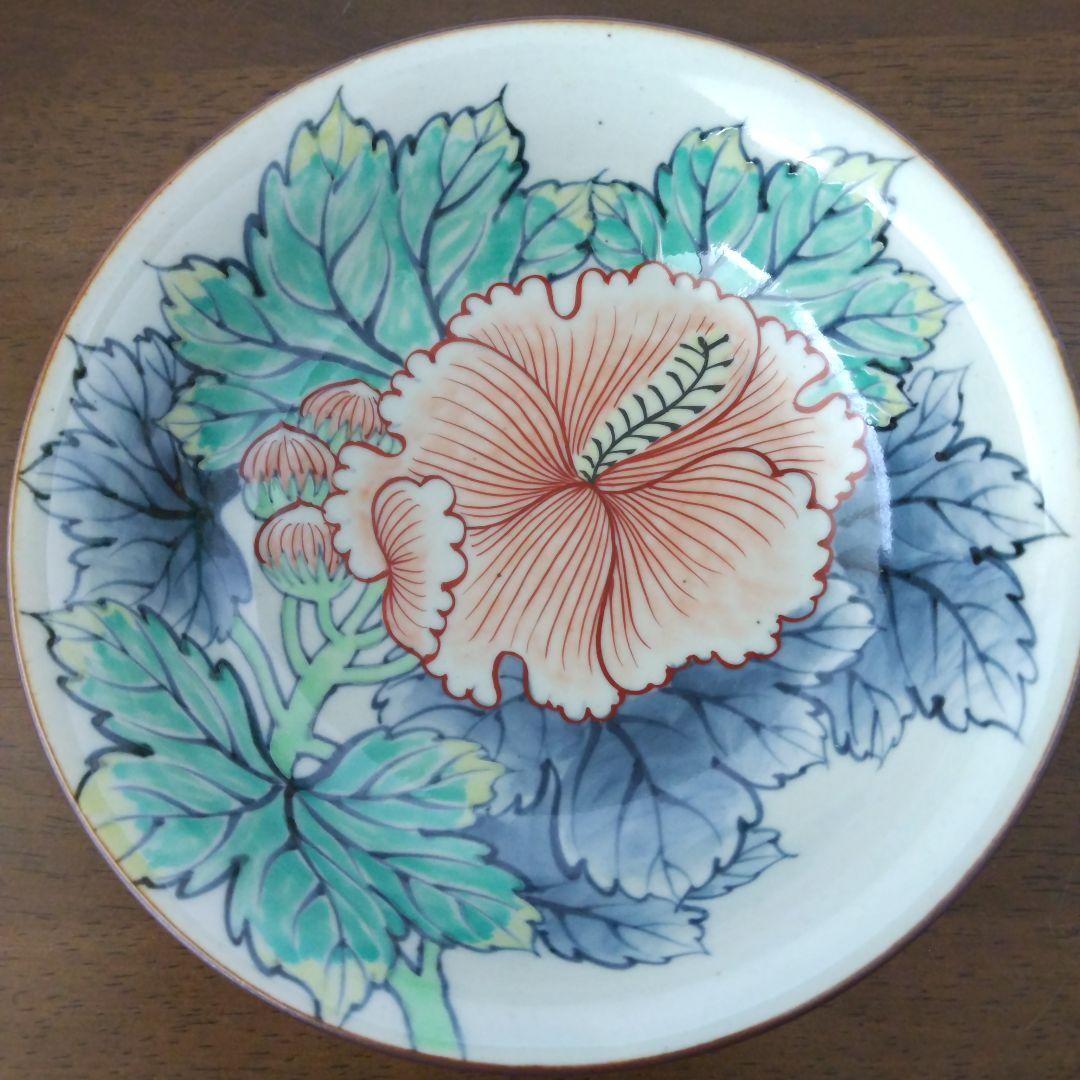 染錦牡丹文・鉢・佐藤走波五代・七十九歳・有田焼