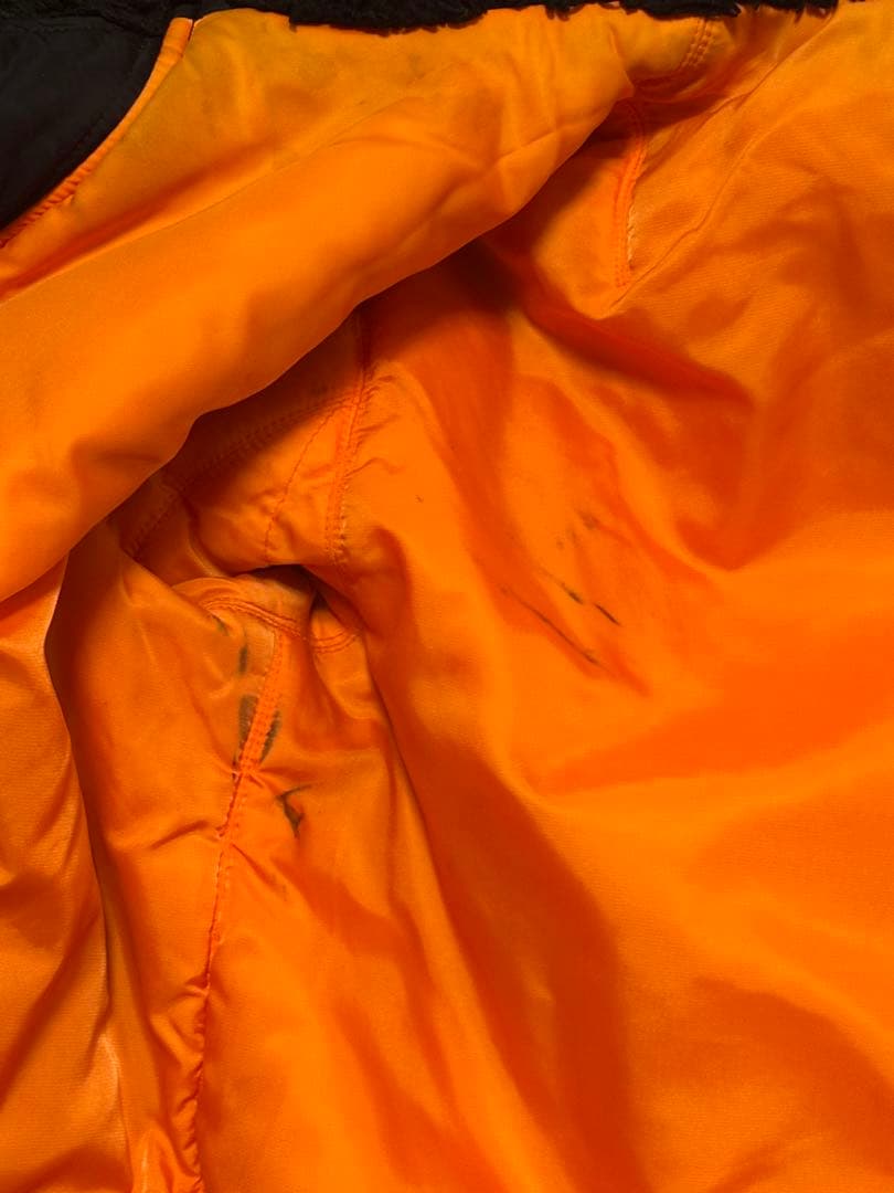 希少 Alpha アルファ ma1 × n2b ファーフード ブラック 黒 L