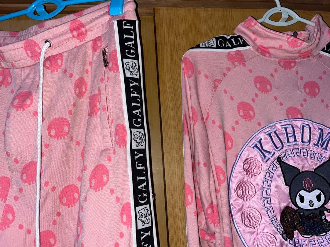 GALFY×クロミコラボセットアップ/総柄ジャージ上下セット メンズ レディース