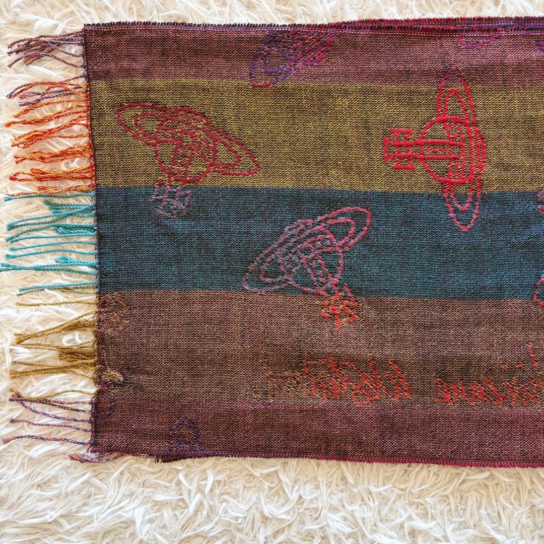 Vivienne Westwood ストール ジャガード オーブ マルチカラー