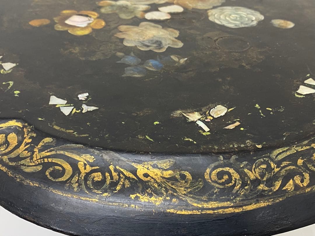 3-1538 アンティーク　ティルトップテーブル