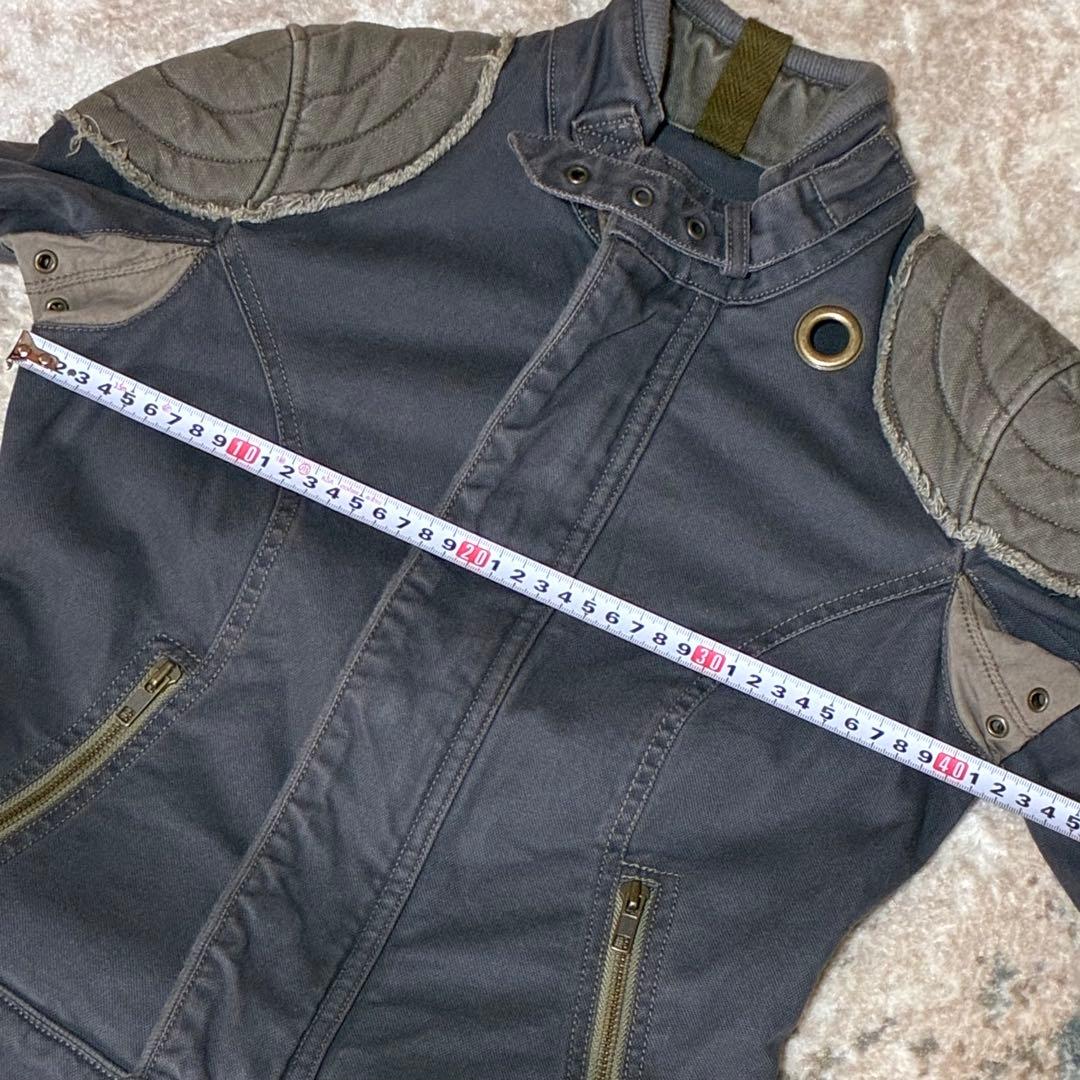 希少LGBミリタリー ジャケット ライダース ルグランブルーL.G.Bレア