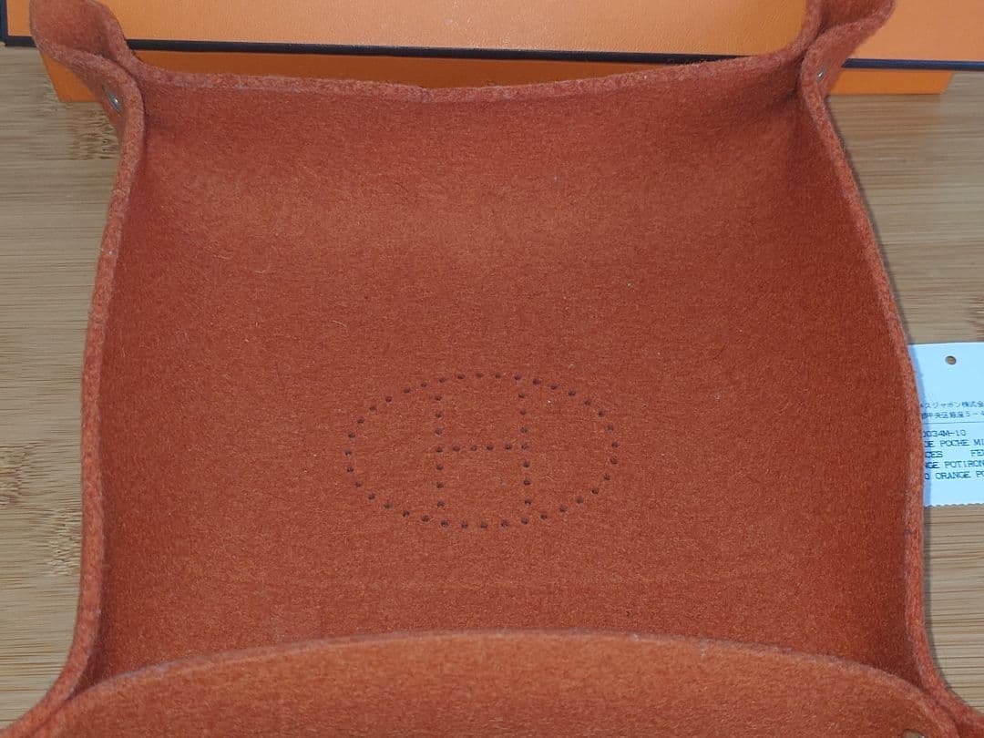 HERMES インテリアトレイ オレンジ　訳あり