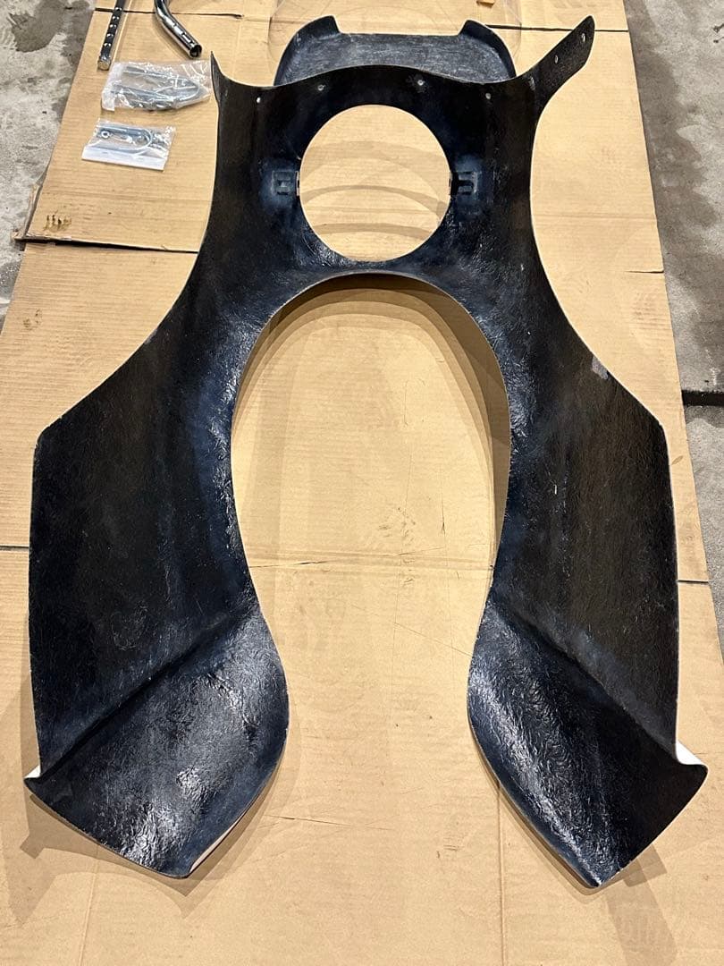 汎用ロケットカウル FRP 白ゲル ・ステー一式セット