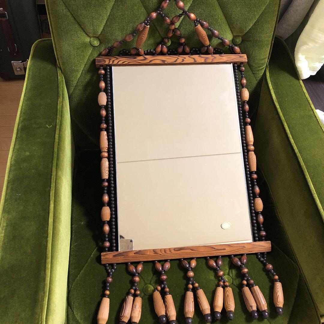 希少 鏡 玉のれん 昭和レトロ