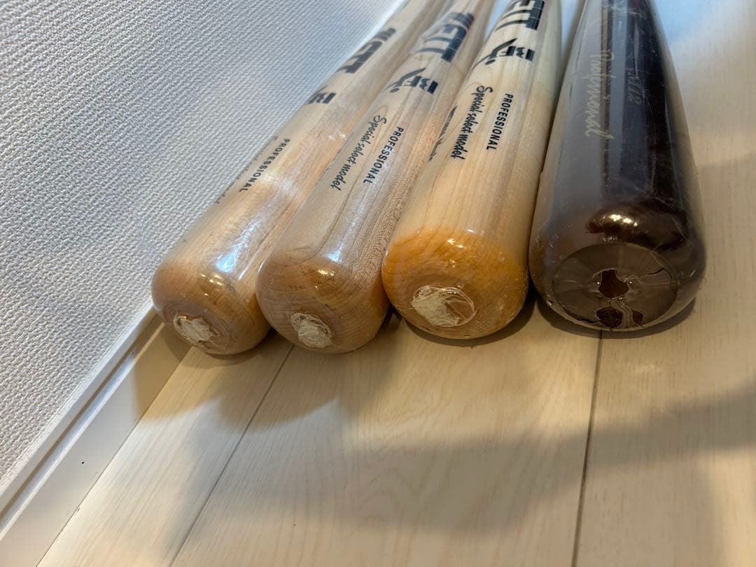 未開封ZETT 源田モデルプロフェッショナル バット 4本セット