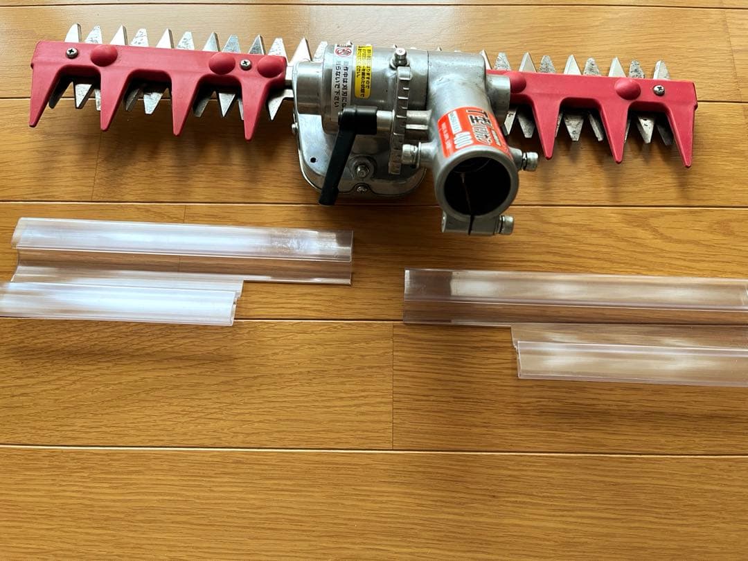 ニシガキＴ型バリカン草刈機 N-854 刈払機取付用＋二輪車セット　中古品