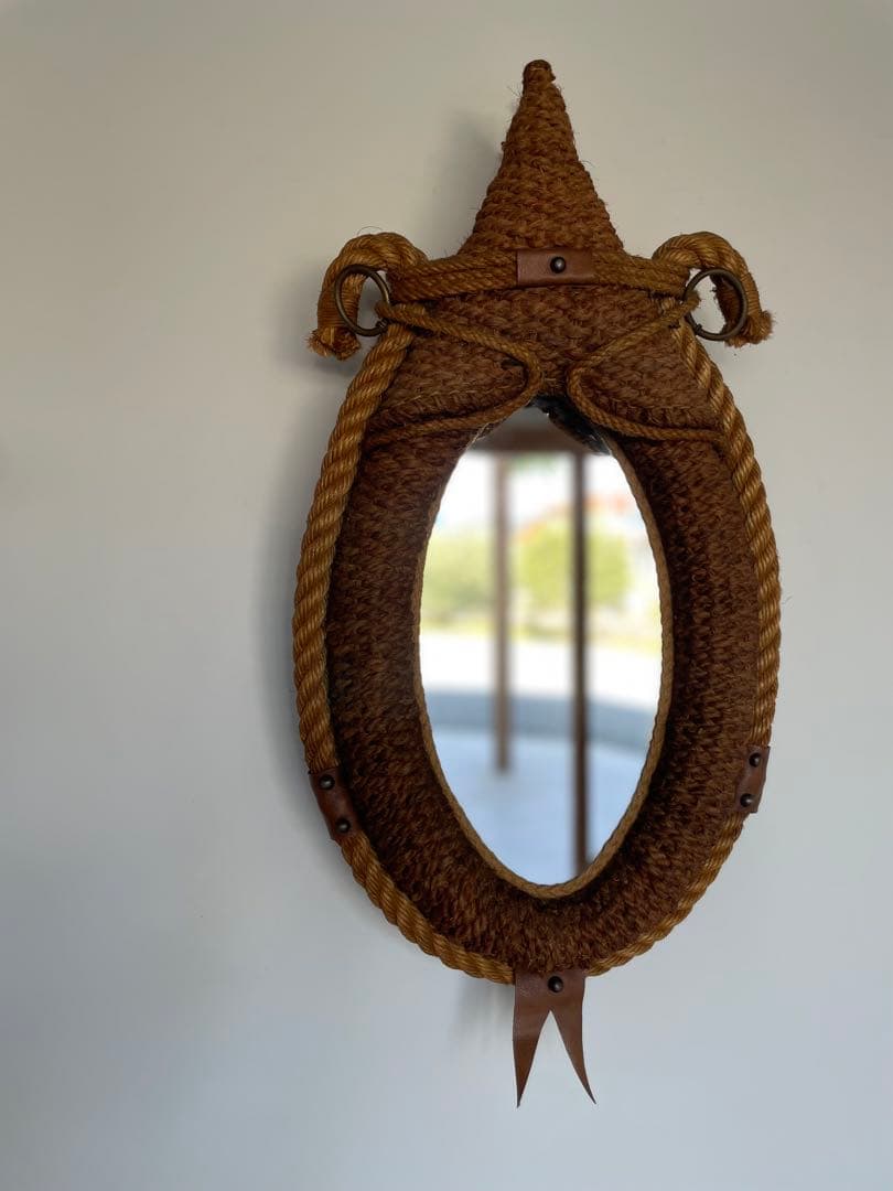 Audoux Minet オードミネ ロープミラー　壁掛け鏡 ヴィンテージミラー