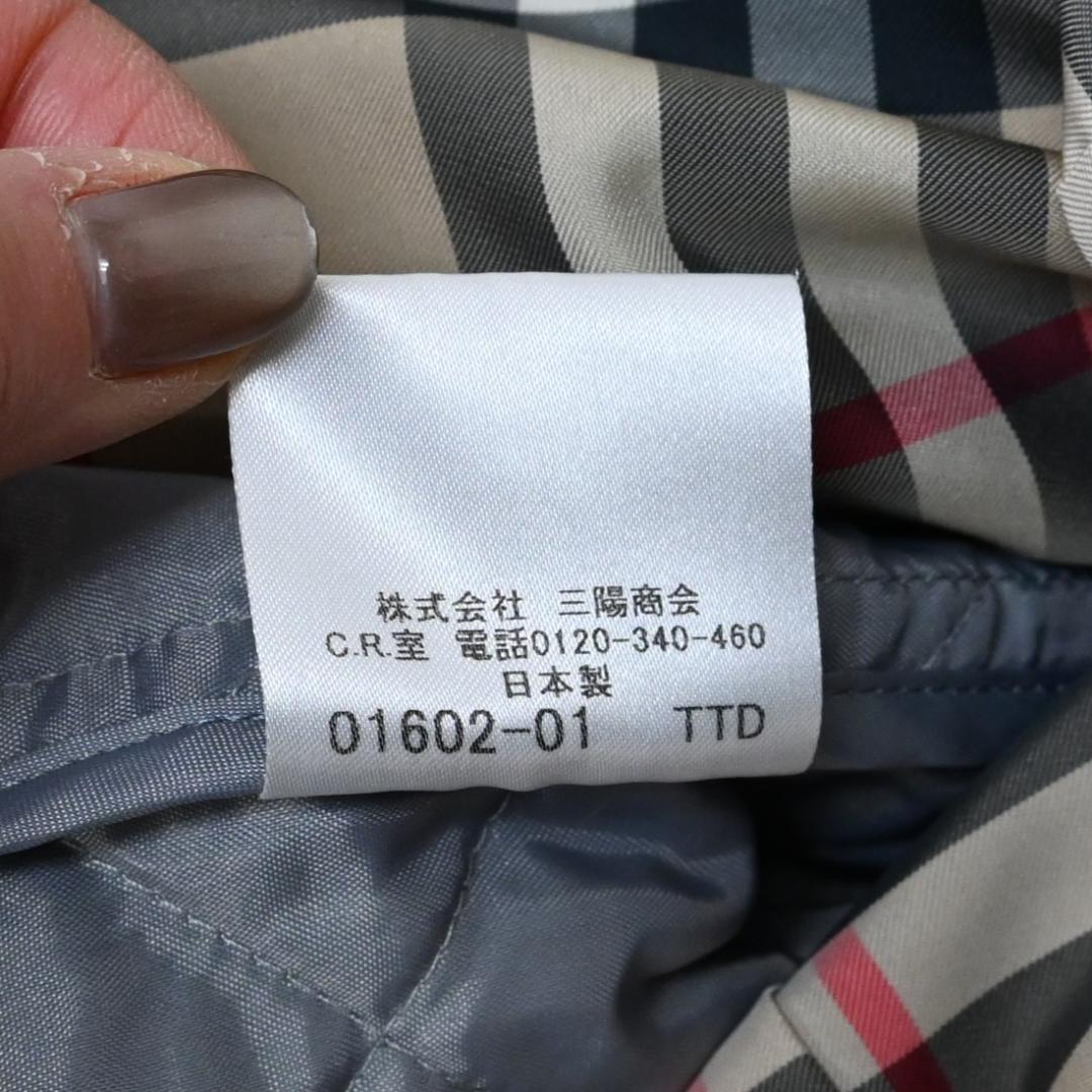 48093★年 バーバリーロンドン トレンチコート ナイロン グレー*