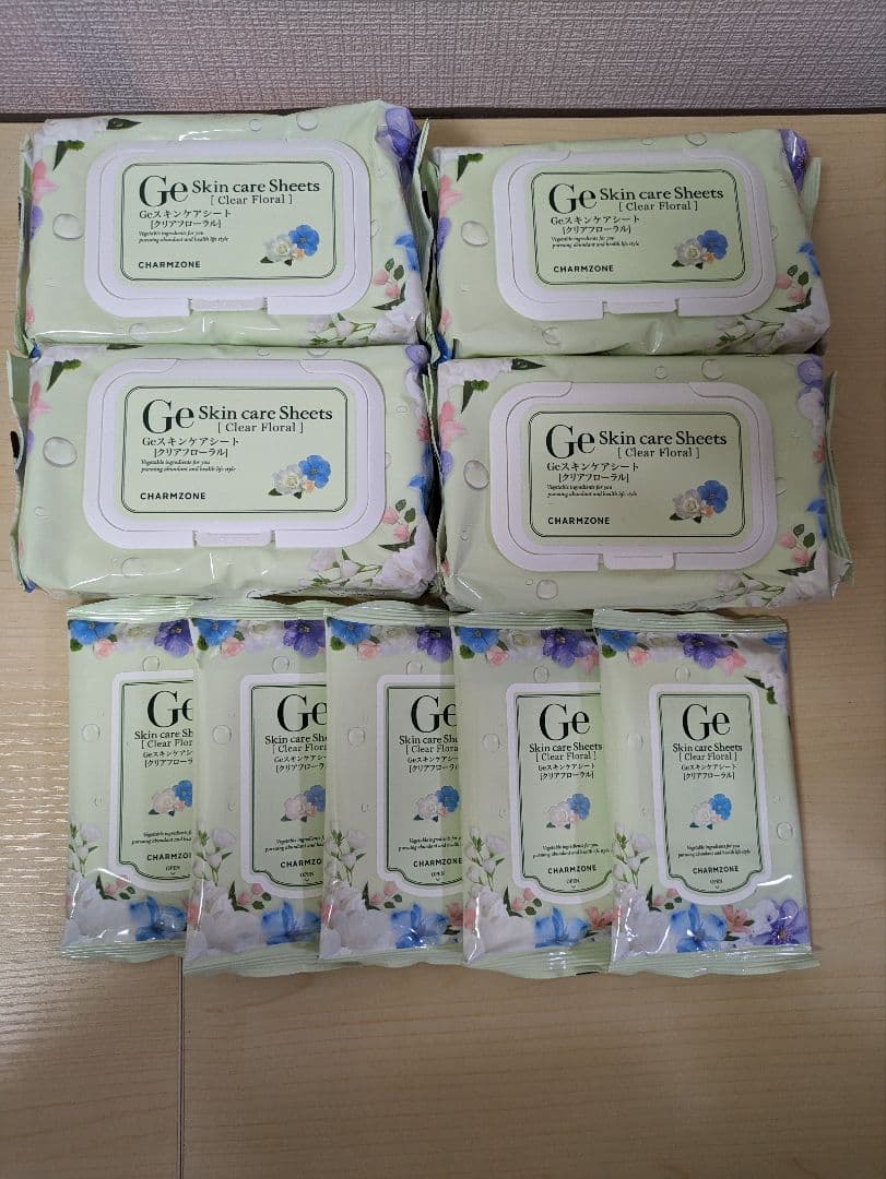 チャームゾーン Geスキンケアシート クリアフローラル 290枚セット