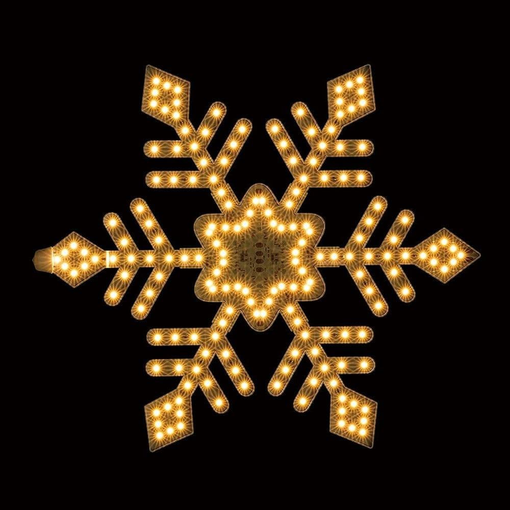 やまと工業 LEDイルミネーション スノーダイヤ 47cm ゴールド