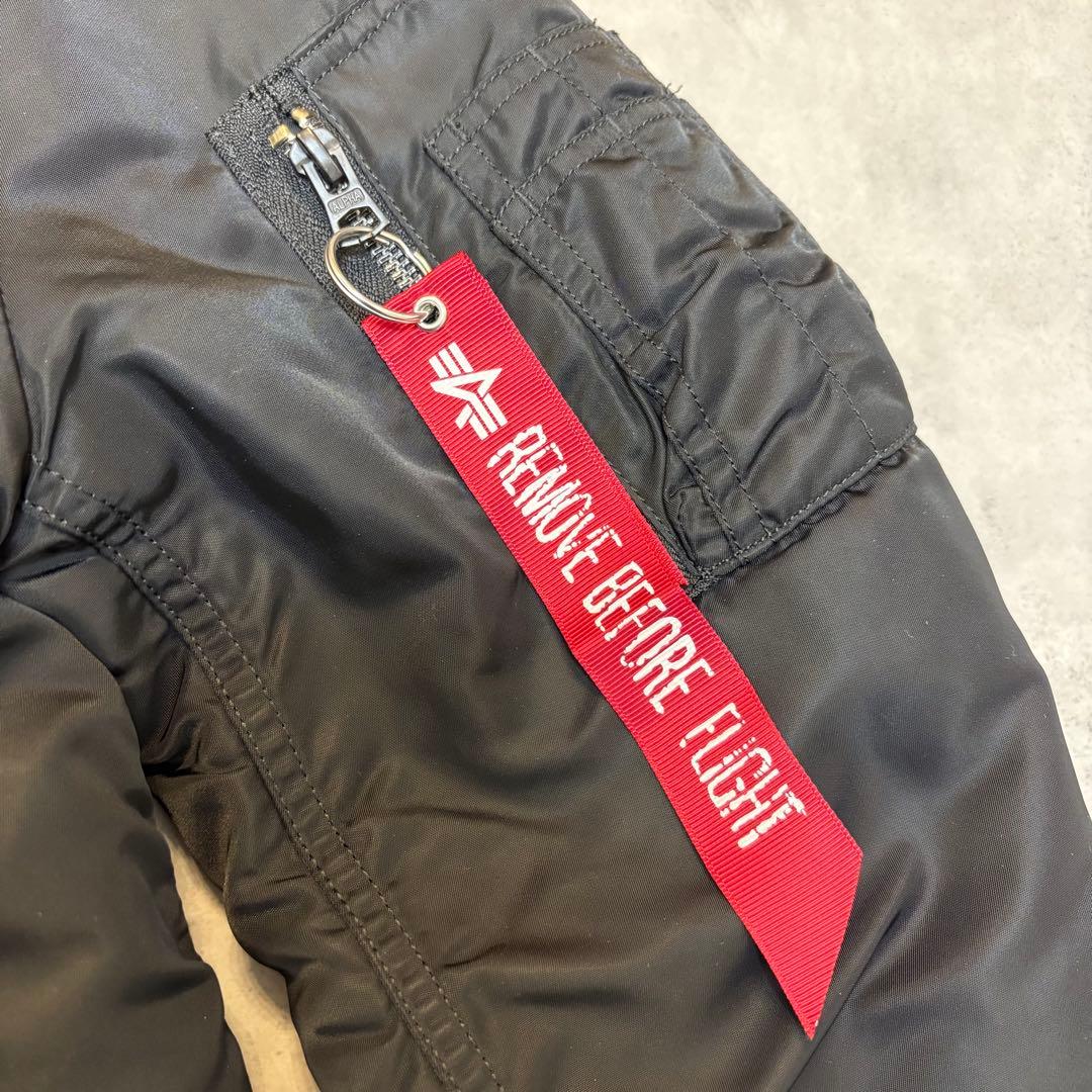 ALPHA INDUSTRIES MA-1 ブラック S フライトジャケット