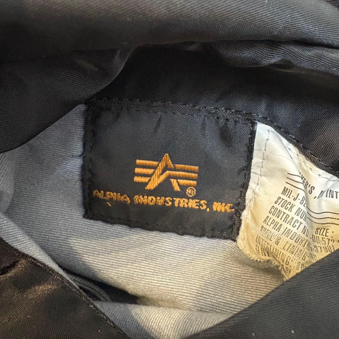 ALPHA INDUSTRIES MA-1 ブラック S フライトジャケット