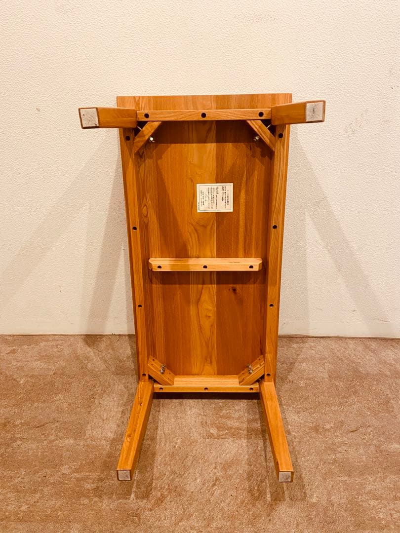 ☘️送料無料✨超美品❇天然木⭐️廃盤希少✴無印⭐️タモ材⭐️ローテーブル