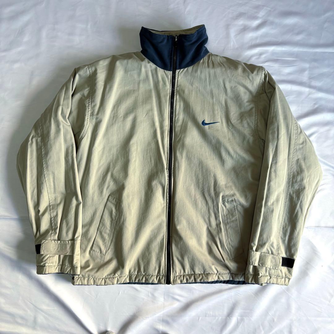 NIKE リバーシブルジャケット 90s ベージュ ネイビー