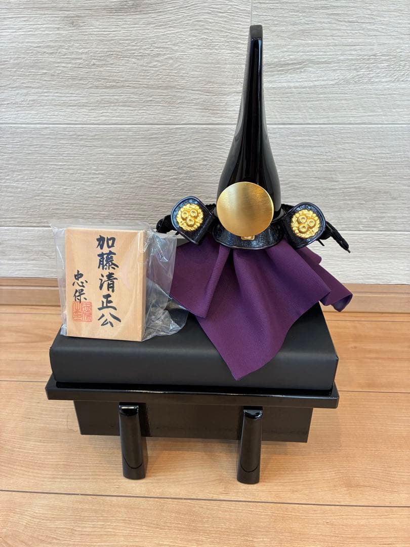 新品　兜飾り　加藤清正デザイン　忠保作