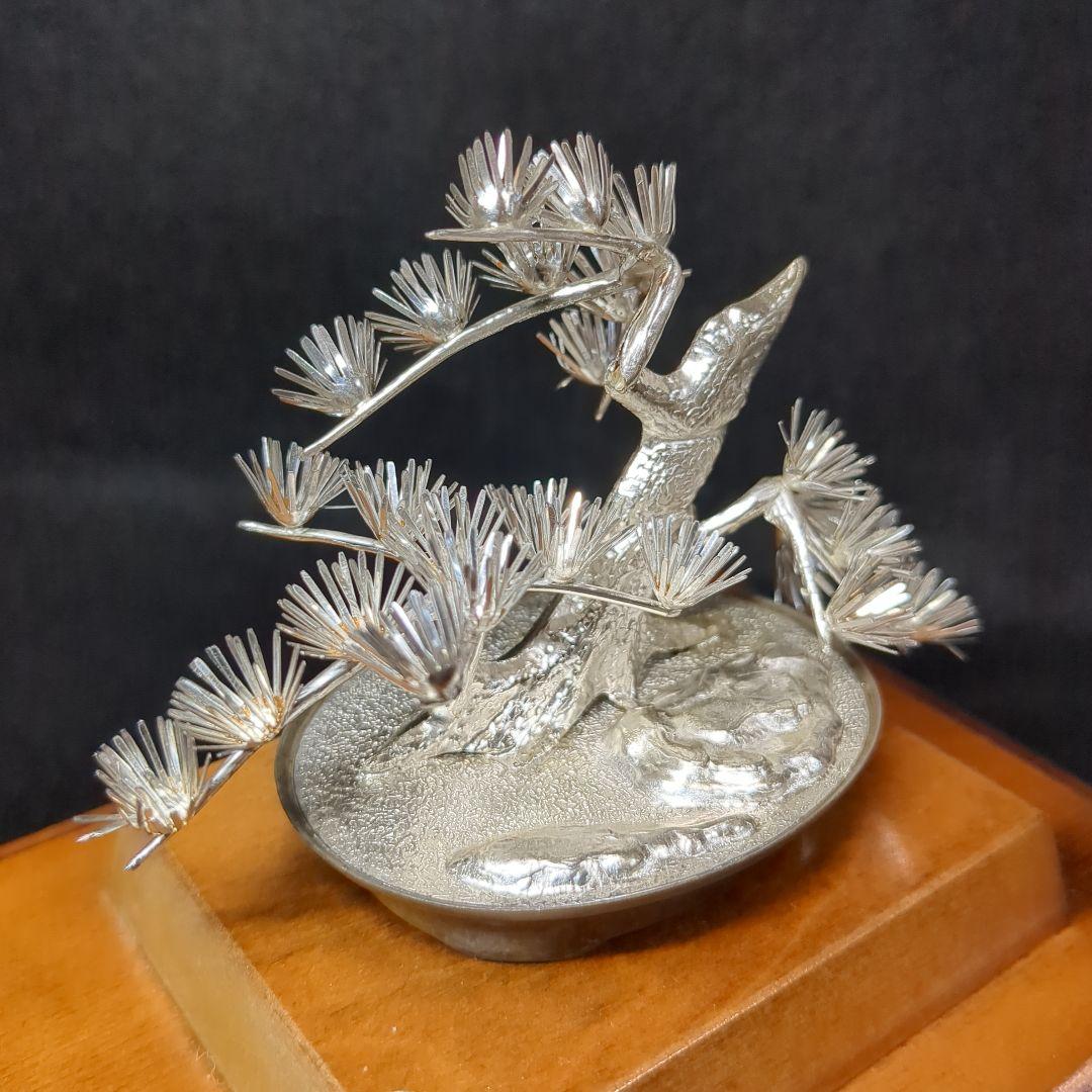 【純銀製】盆栽 松　光則作　金工作家　名工大淵武則