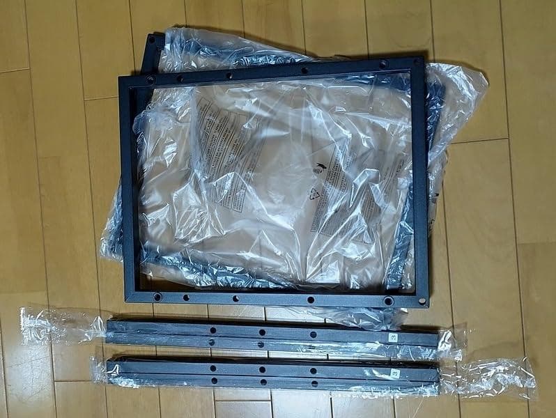 移動も楽々 キャスター付き アンティーク サイドテーブル コの字