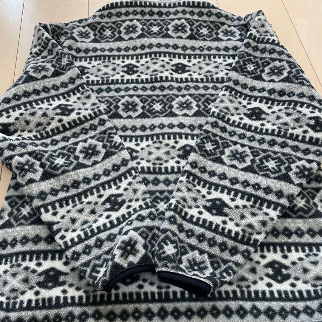 エルエルビーン フリース ハーフジップ ポーラテック プルオーバー 総柄