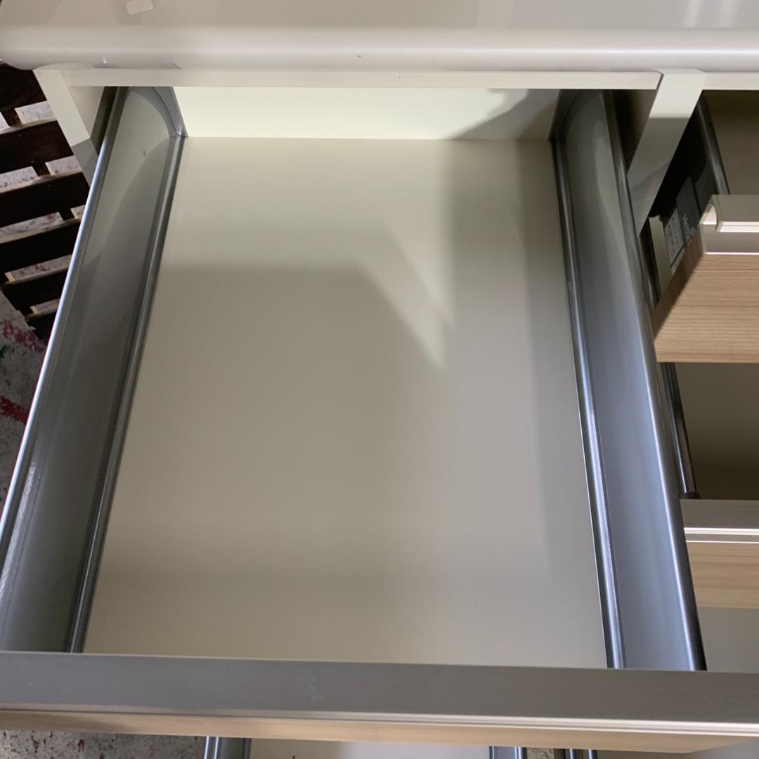 J834 パモウナ 食器棚 幅90cm キッチンボード キャビネット