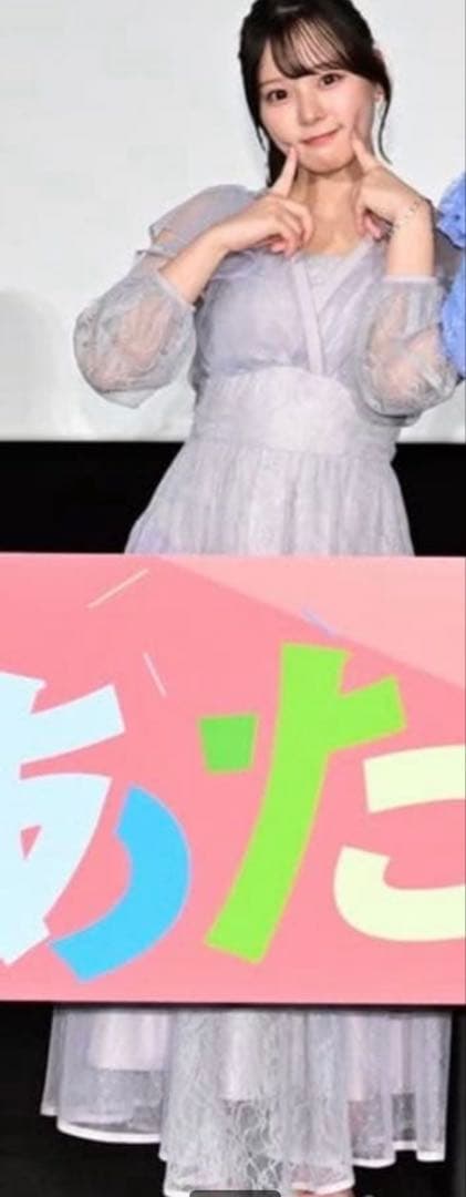 dazzlin オケージョンドレス　水色　斉藤渚さん着用