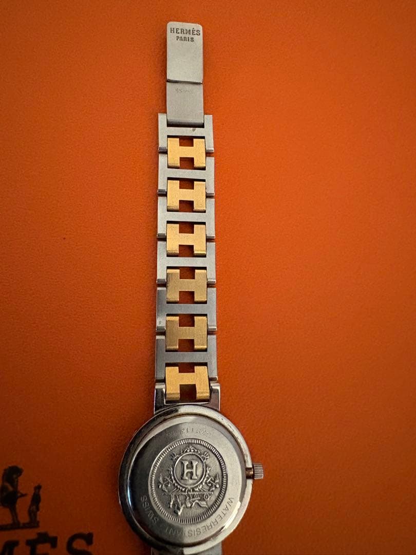 エルメス時計/極美品クリッパー/電池交換済み/新品仕上げ正常稼働品/レディース