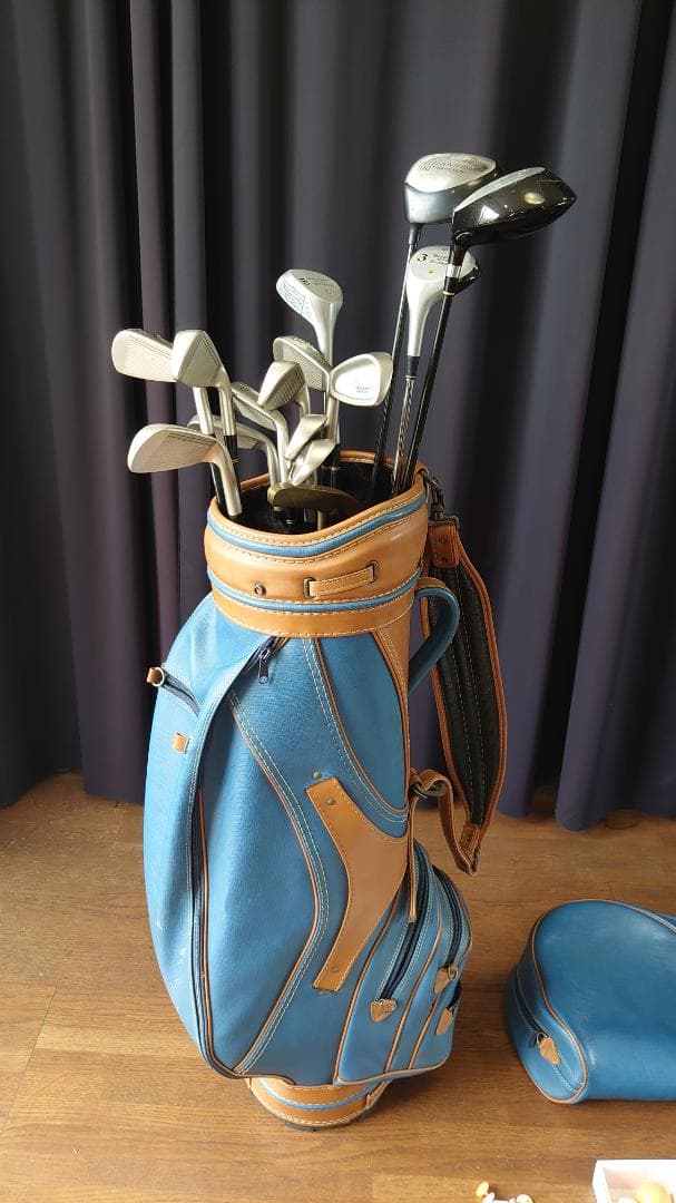 希少　左レフティ　ゴルフクラブ フルセット男性用　ゴルフセット1式+キャデバッグ