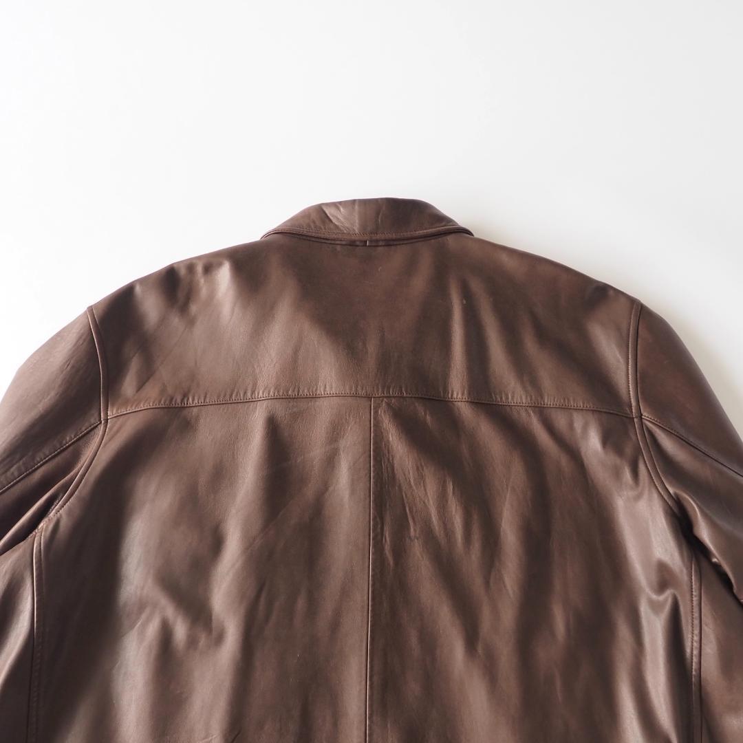 ラルフローレン　レザージャケット　本革　ビッグサイズ　ブラウン　美品