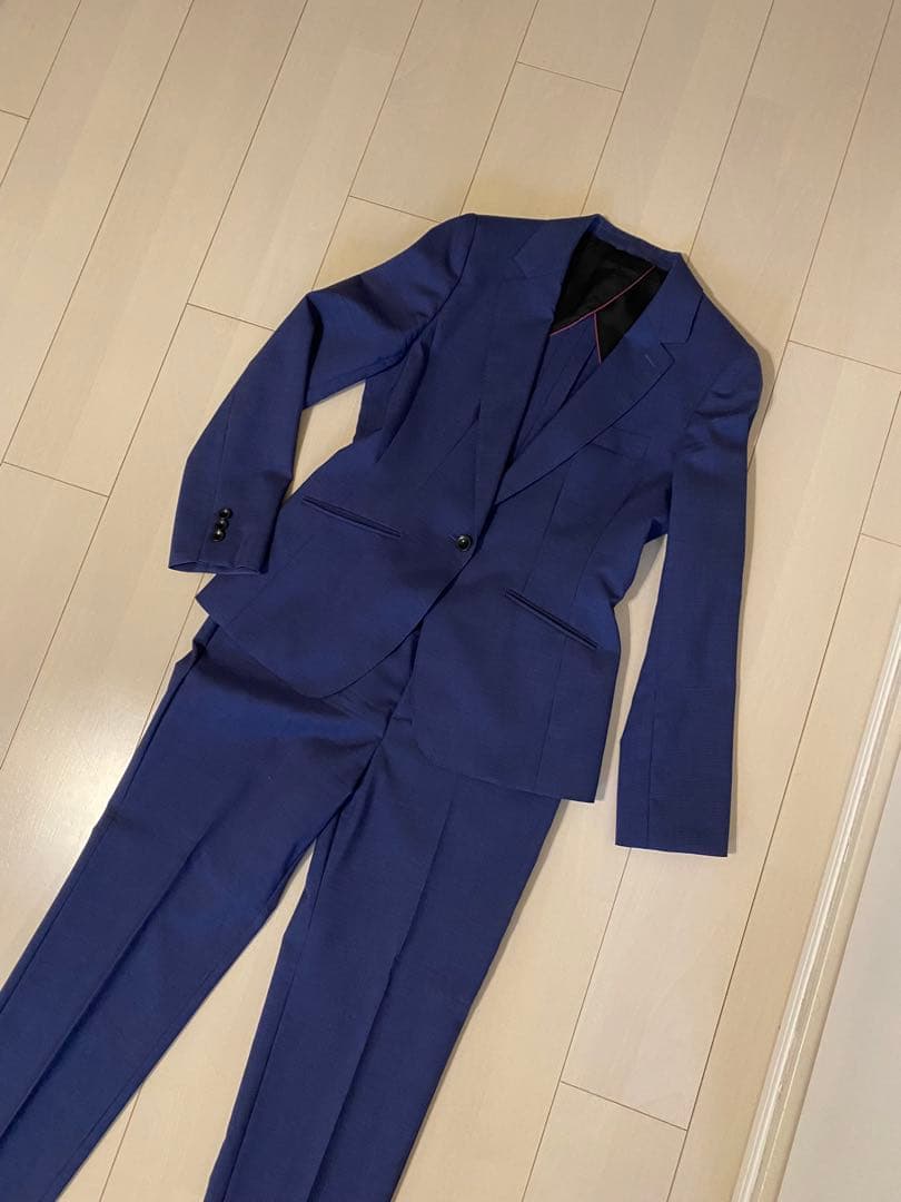 洋服の青山 HILTON 極美品イタリア高級スーツXL 13号 入学式 入園式