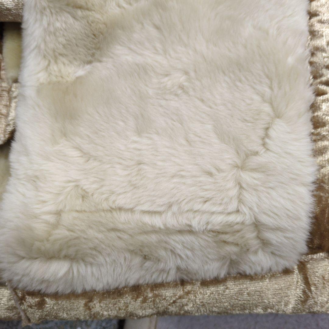 ダブル極厚2枚合わせ毛布アクリル100%ベージュrose様