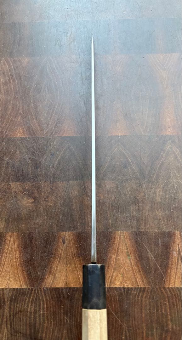 堺打刃物　柳刃　霞　270mm 9寸　包丁　白鋼　和包丁　八角朴柄