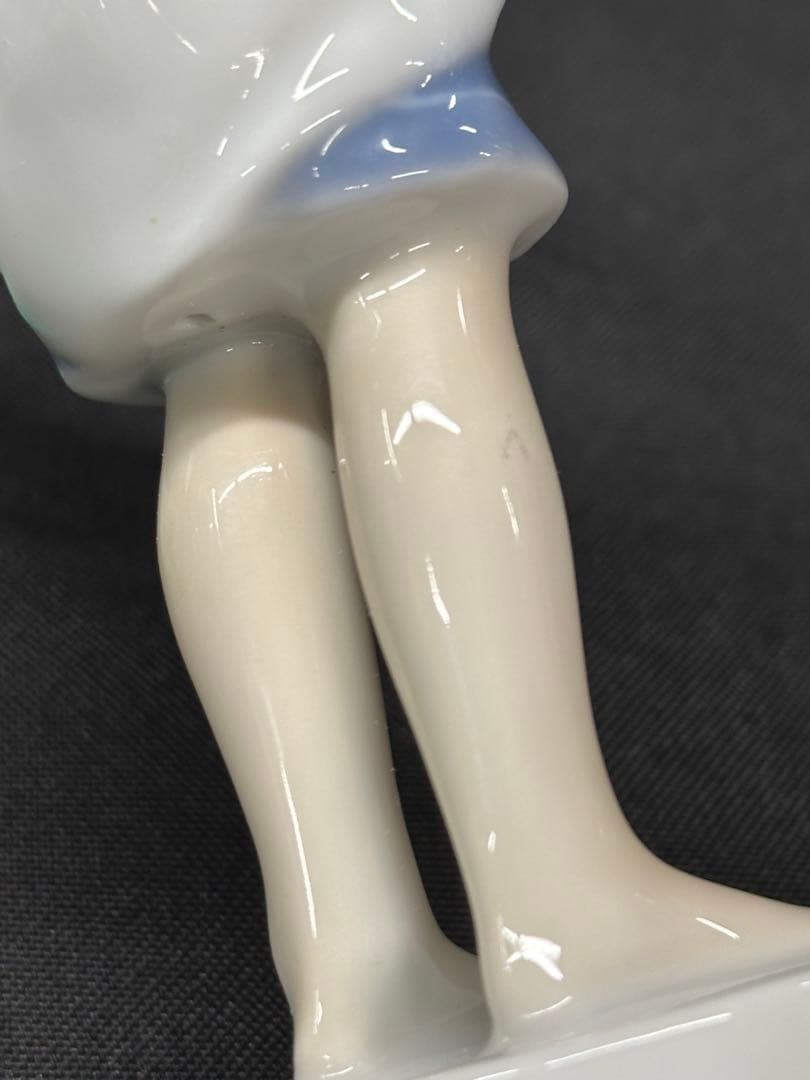 【保管品】B&G BING&GRONDAHL フィギュリン　少女　猫　1779