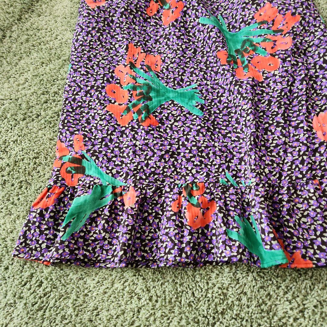 ビュルデサボン　Super hanahanaプリントスカート