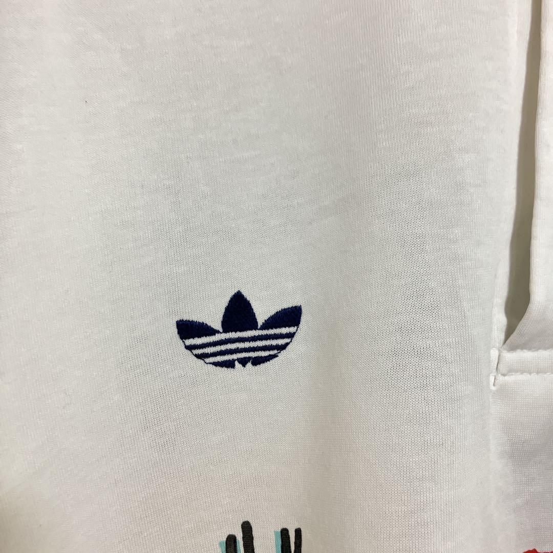 【稀少】アディダスオリジナルス　デサント　ステファンエドバーグ　ポロシャツ　白