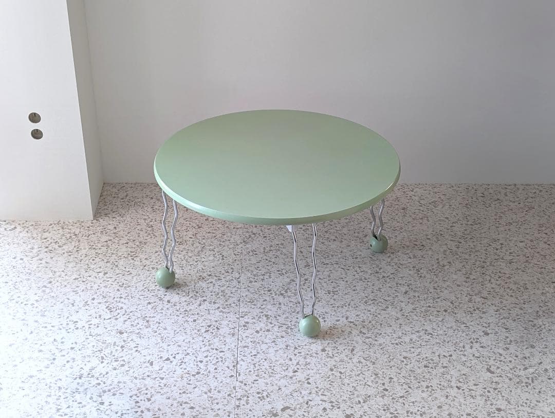 90s ビンテージ フォールディング テーブル ポストモダン ポップ 折り畳み