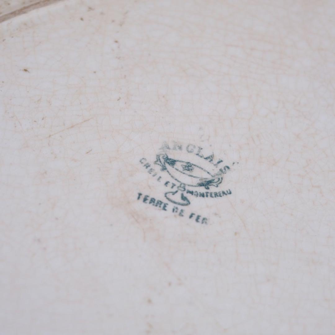 Creil Et Montereau/oval plate クレイユモントロー窯