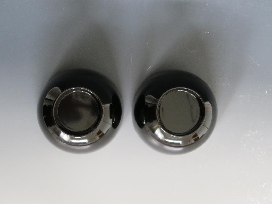 【輪島塗】雑煮椀 塩徳屋漆器店 黒内朱塗 二客揃 布着堅地 天然木 共箱